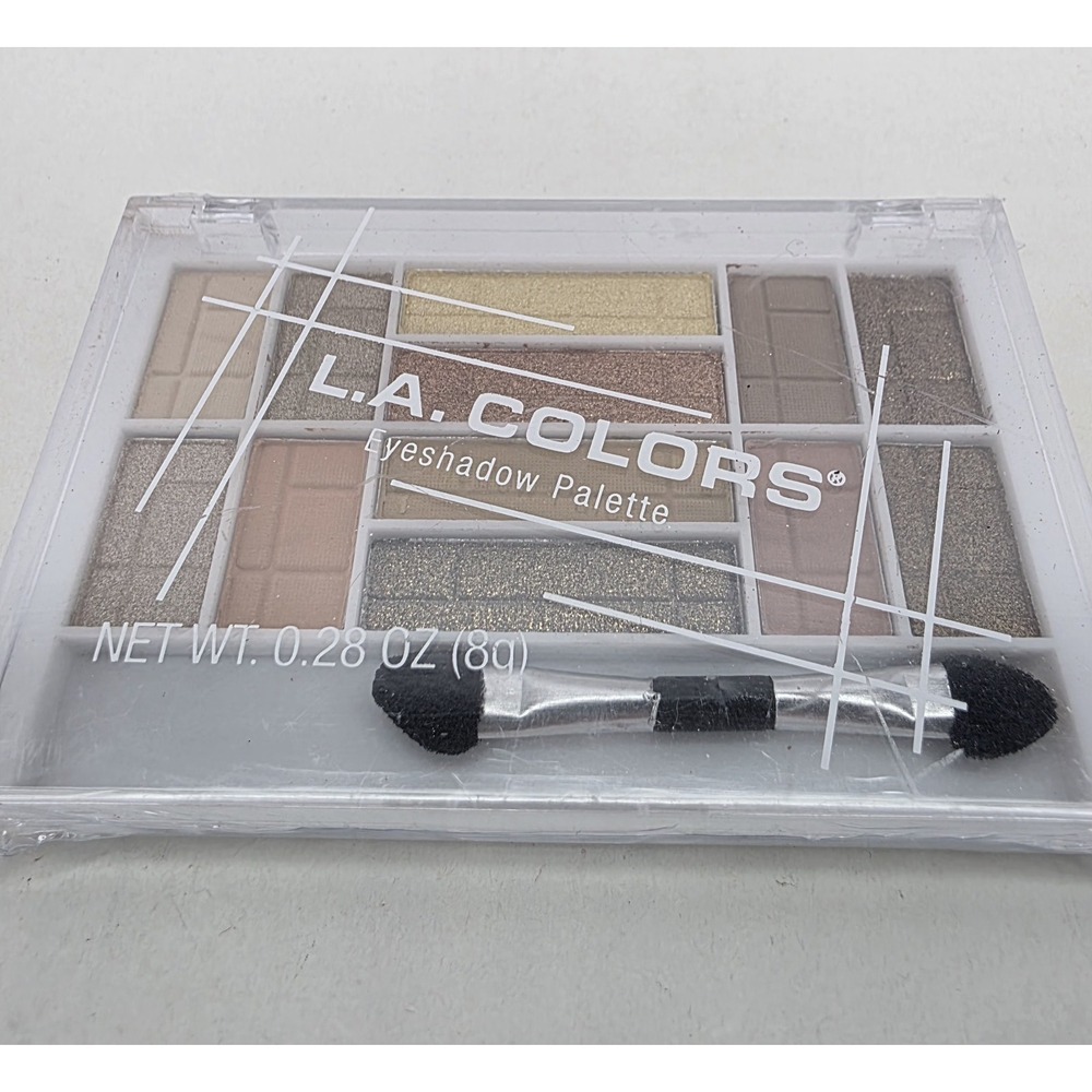 L.A. Colors 12 Color Eyeshadow Palette 31545FD Radiant Gold New & Sealed